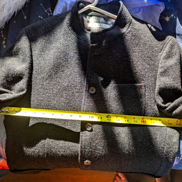 Bugatti Wool Jacket like new 38 R 38R charcoal grey tweed - Picture 13 of 16